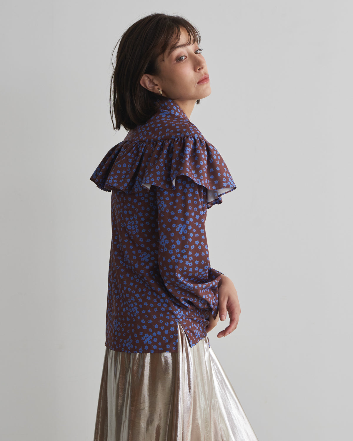 small flower print blouse