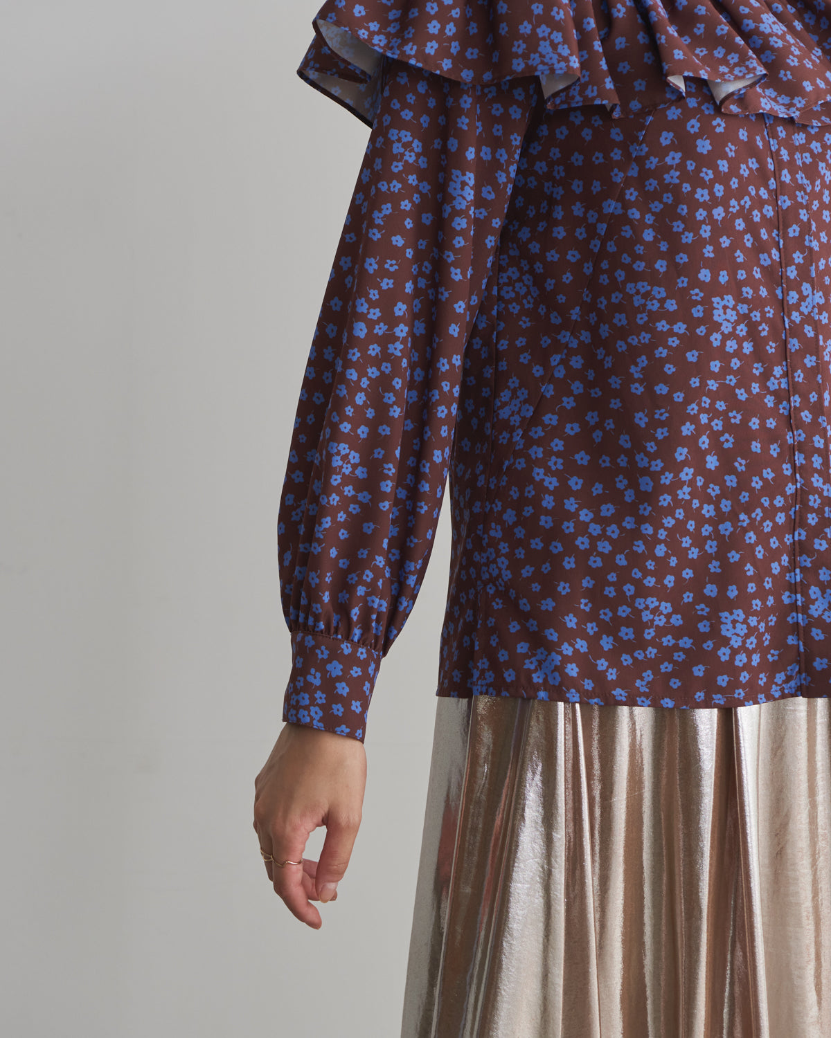 small flower print blouse