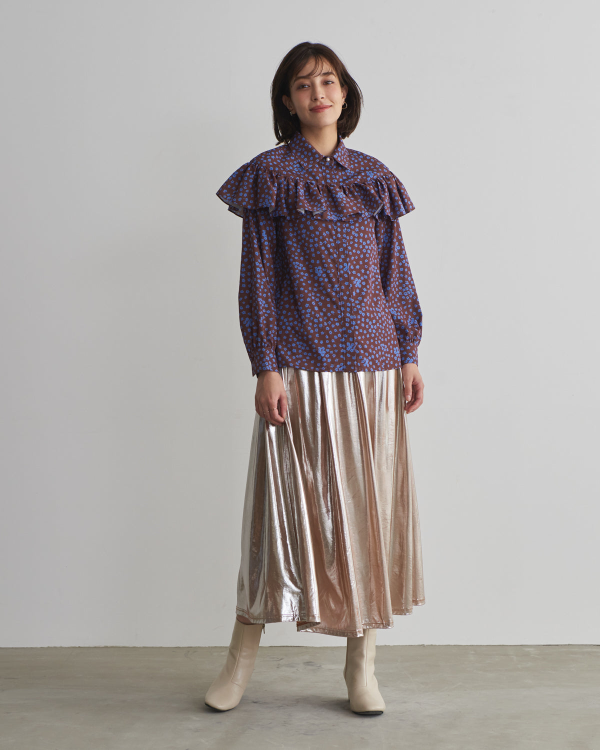 small flower print blouse