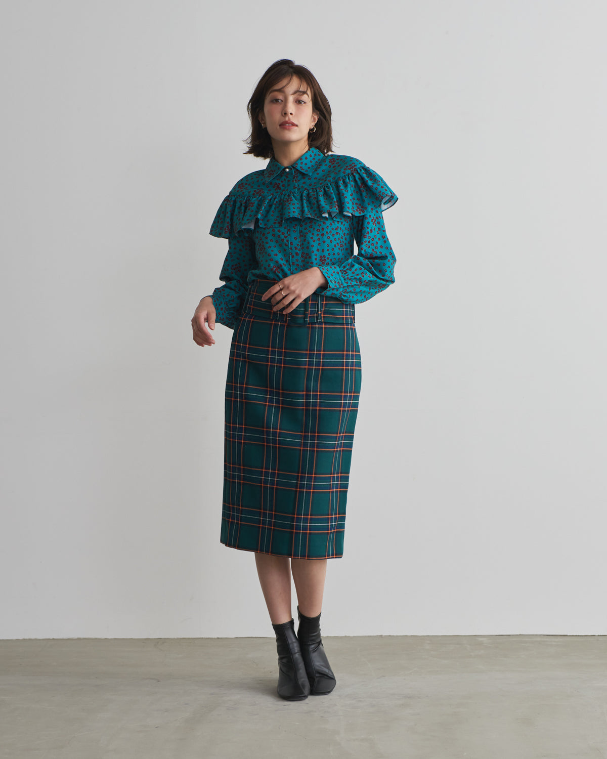 small flower print blouse