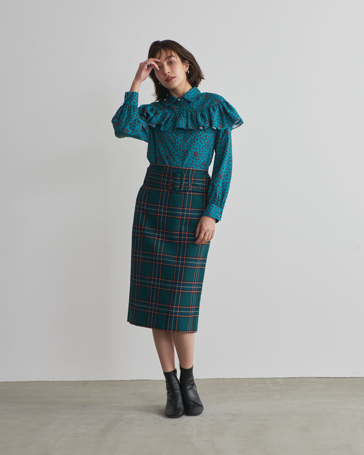 small flower print blouse