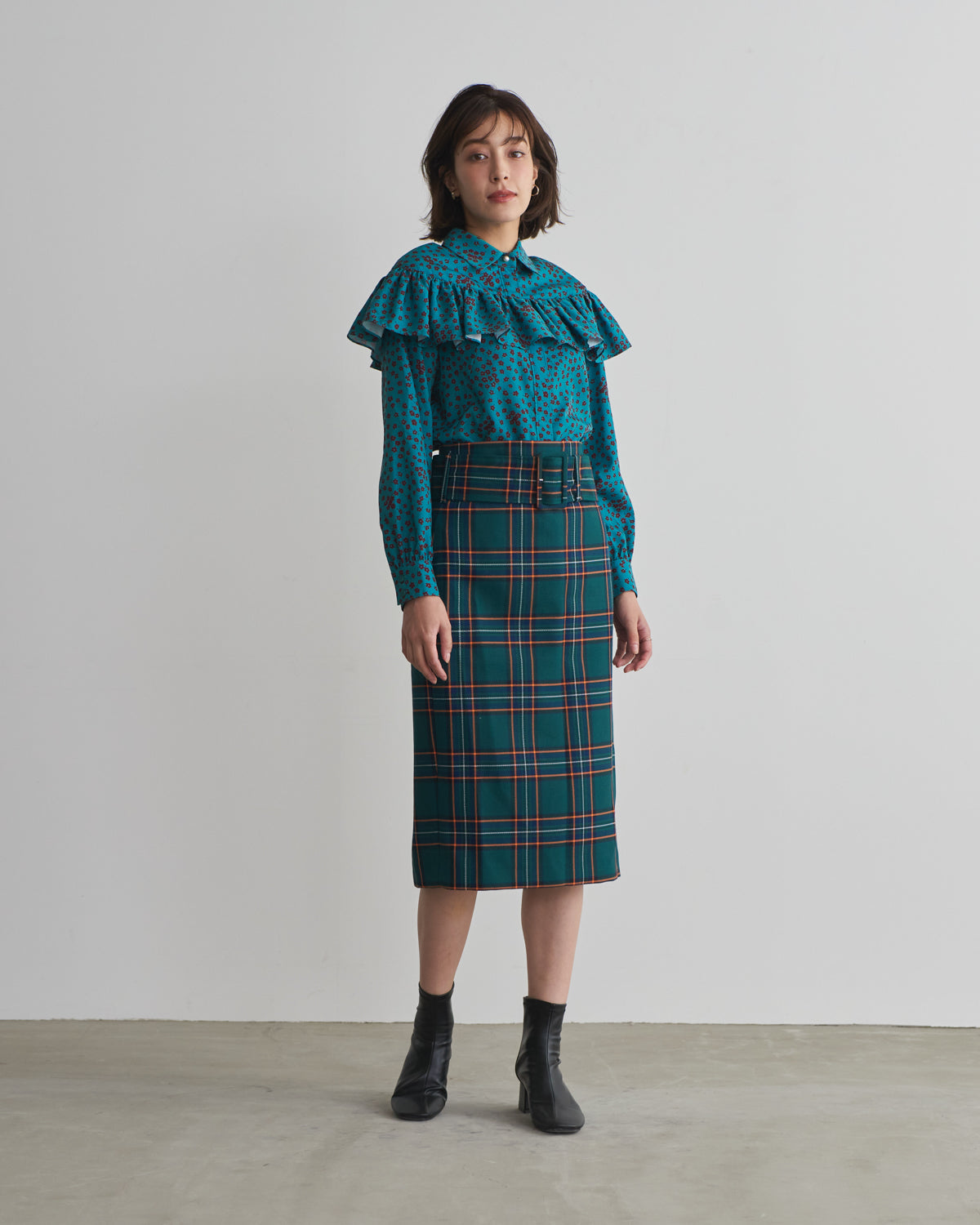 small flower print blouse