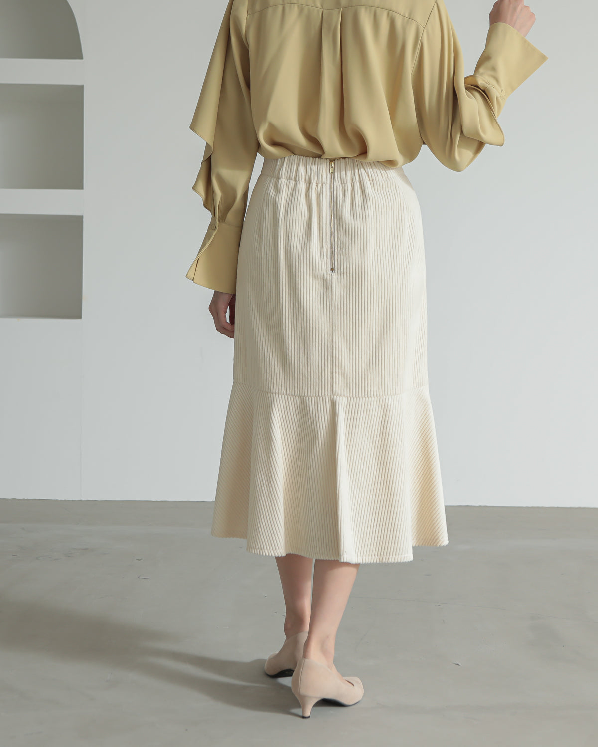 lace switching skirt