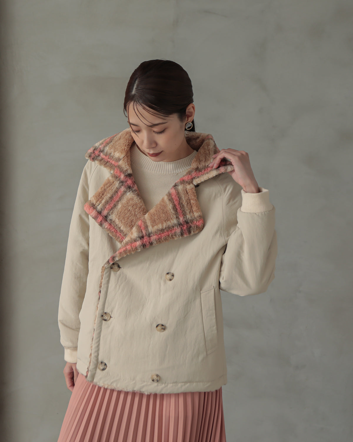 reversible padded jacket