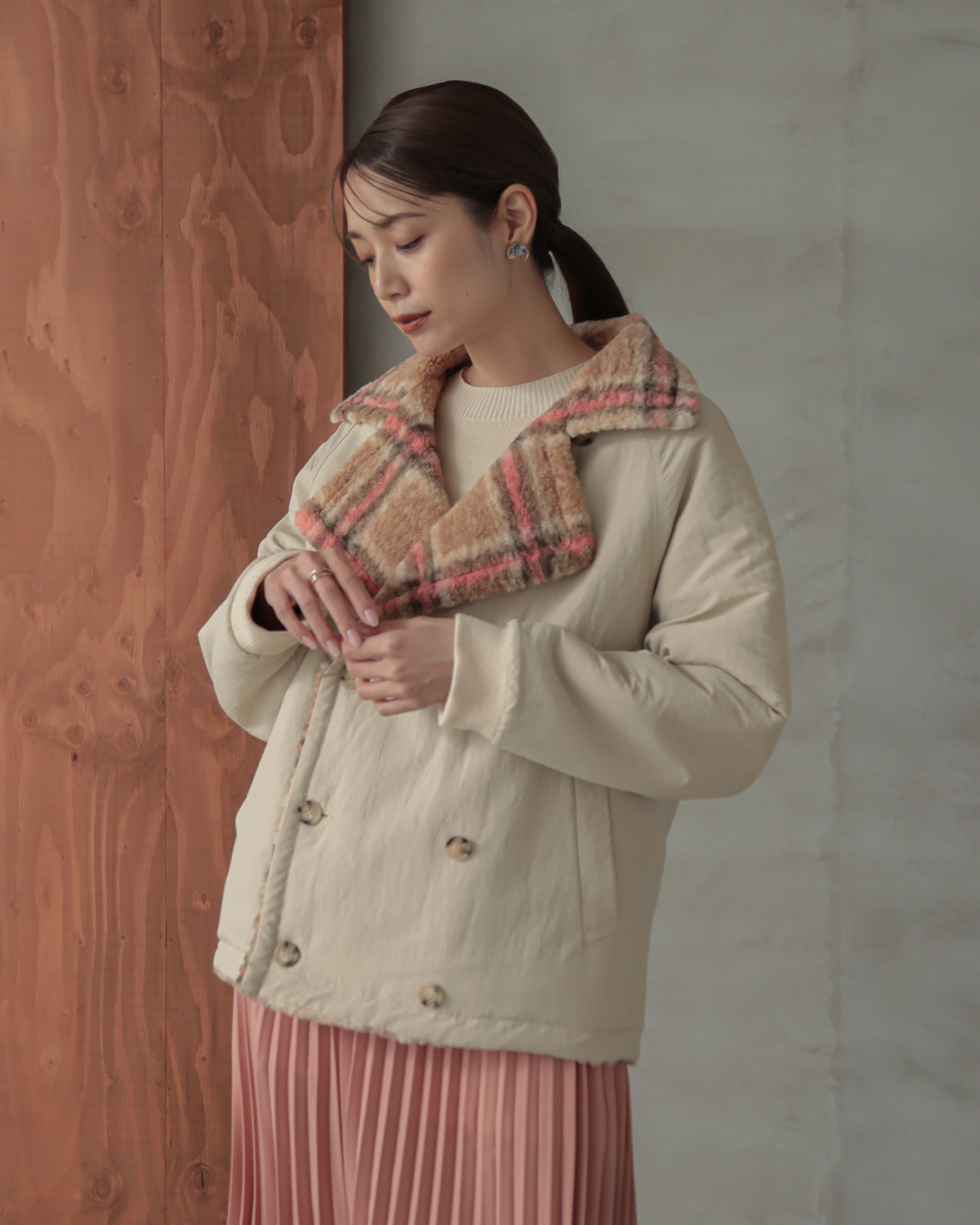 reversible padded jacket