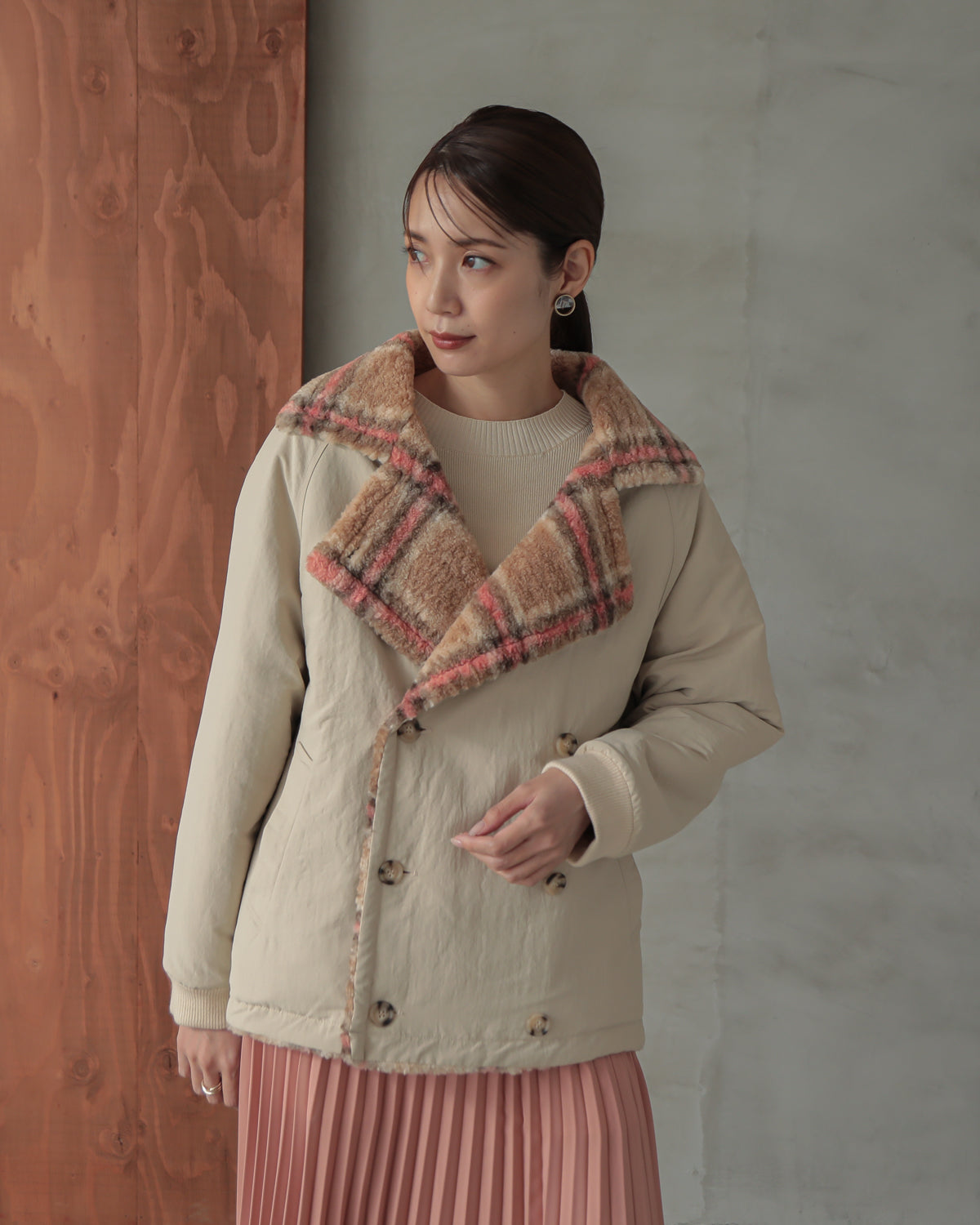 reversible padded jacket