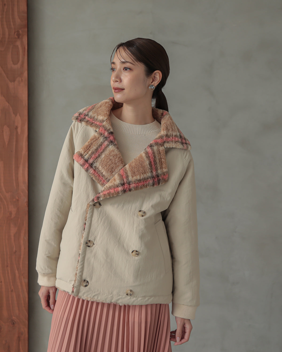 reversible padded jacket