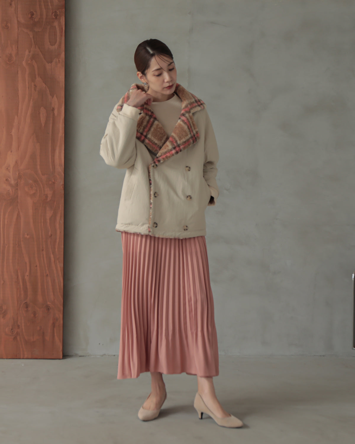 reversible padded jacket