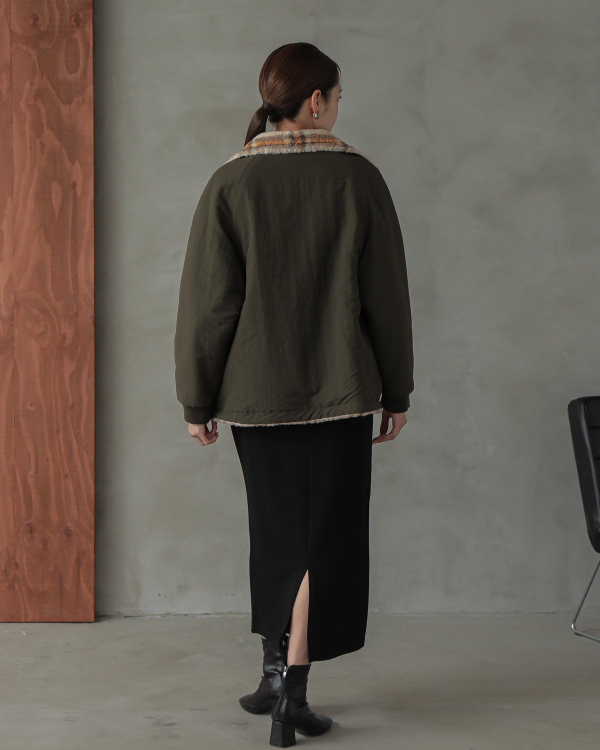 reversible padded jacket