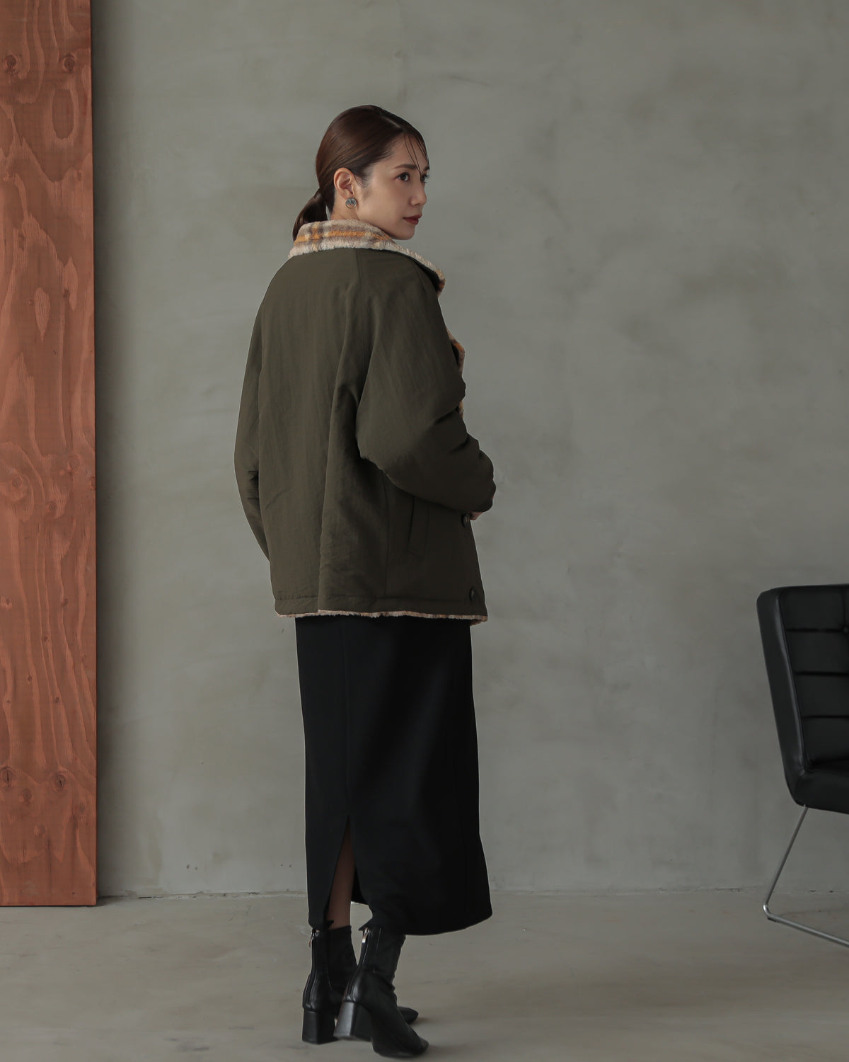 reversible padded jacket