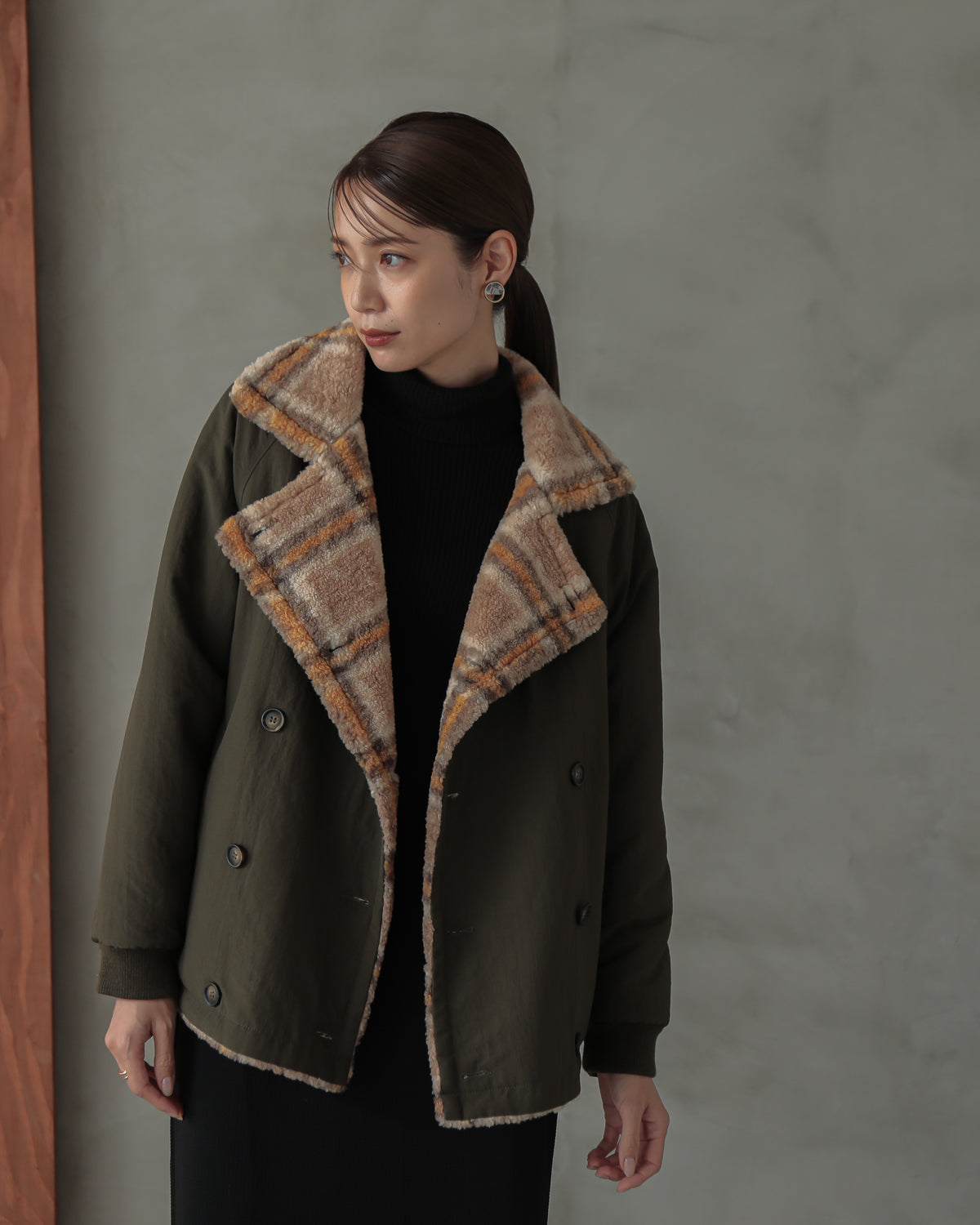 reversible padded jacket