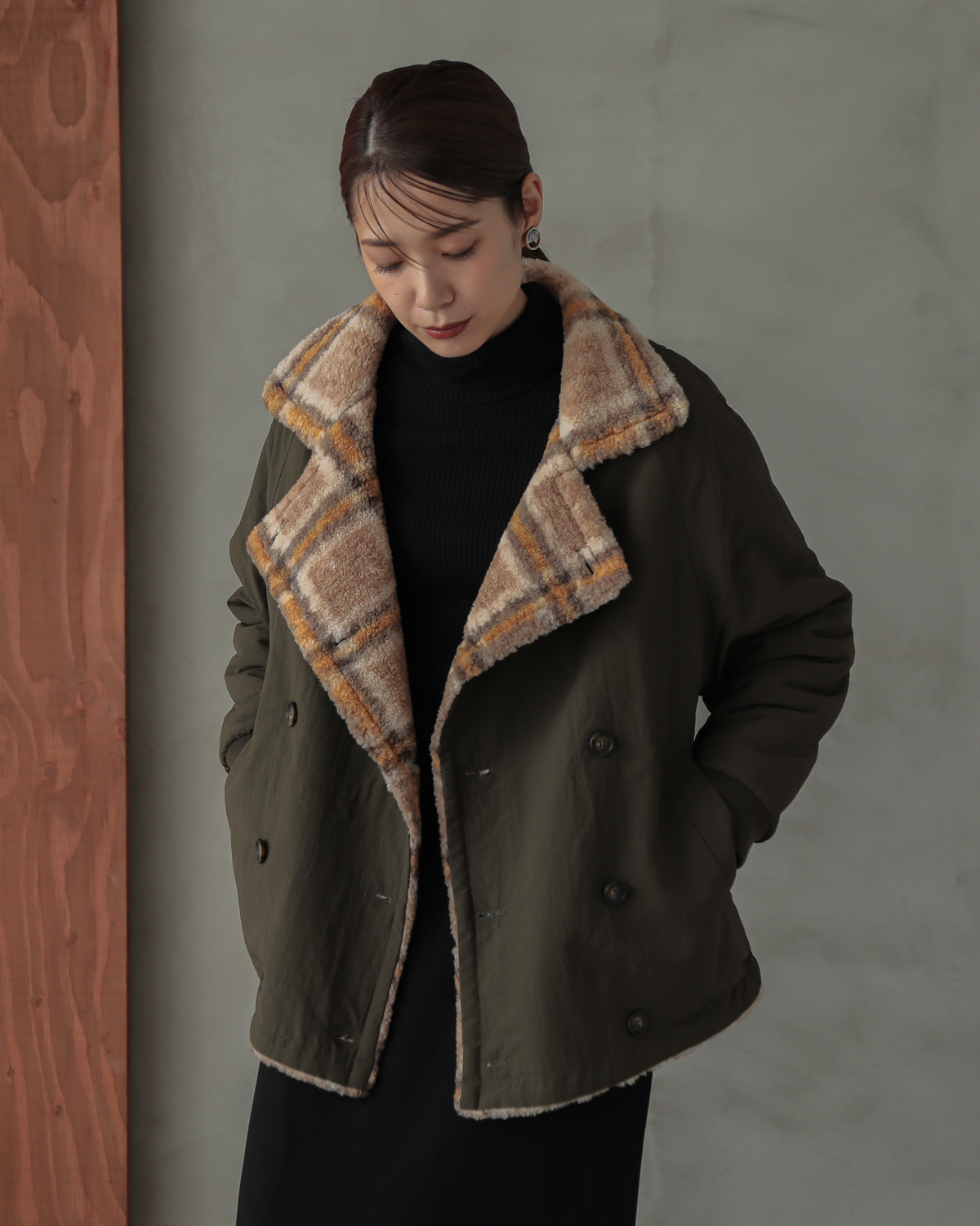 reversible padded jacket