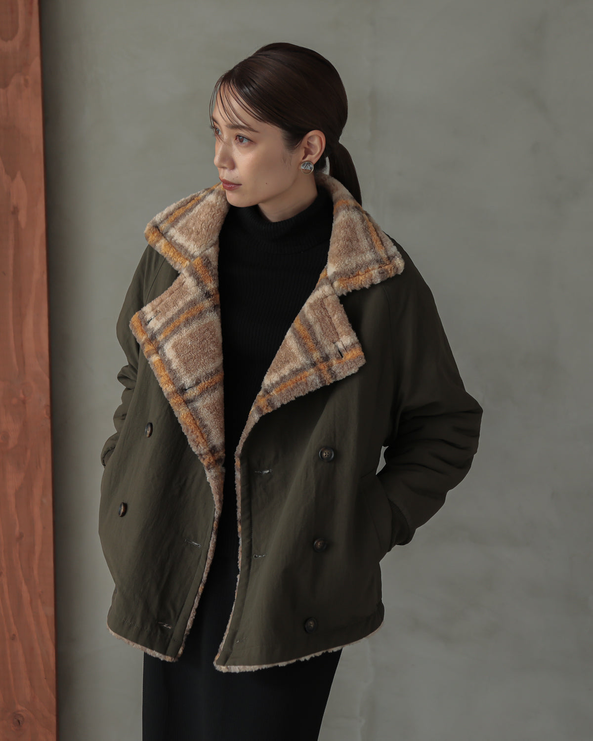 reversible padded jacket