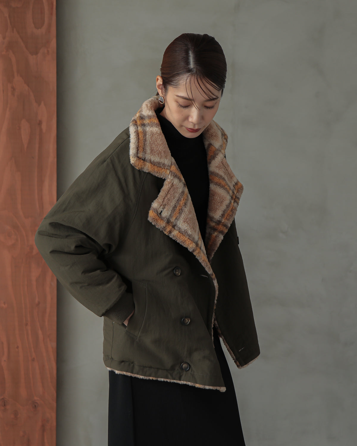 reversible padded jacket