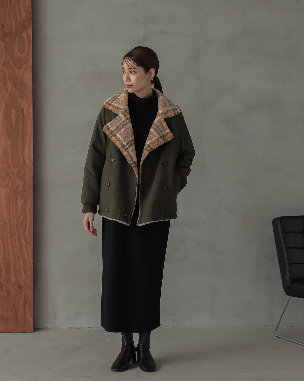 reversible padded jacket