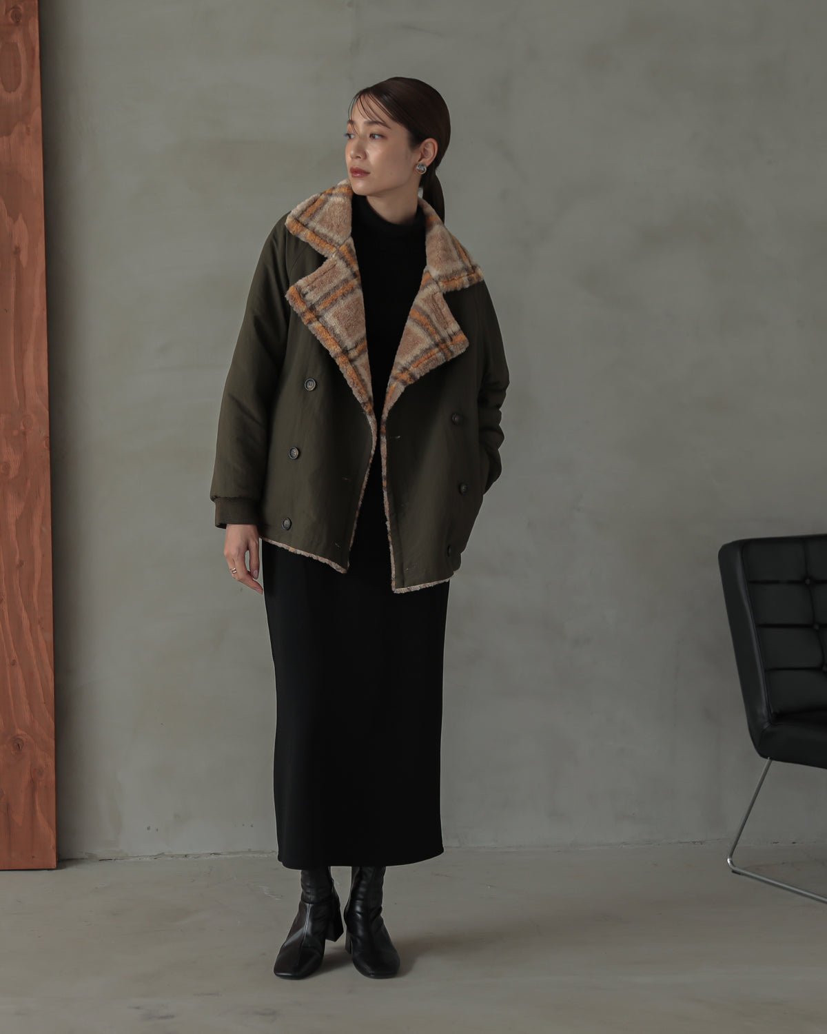reversible padded jacket