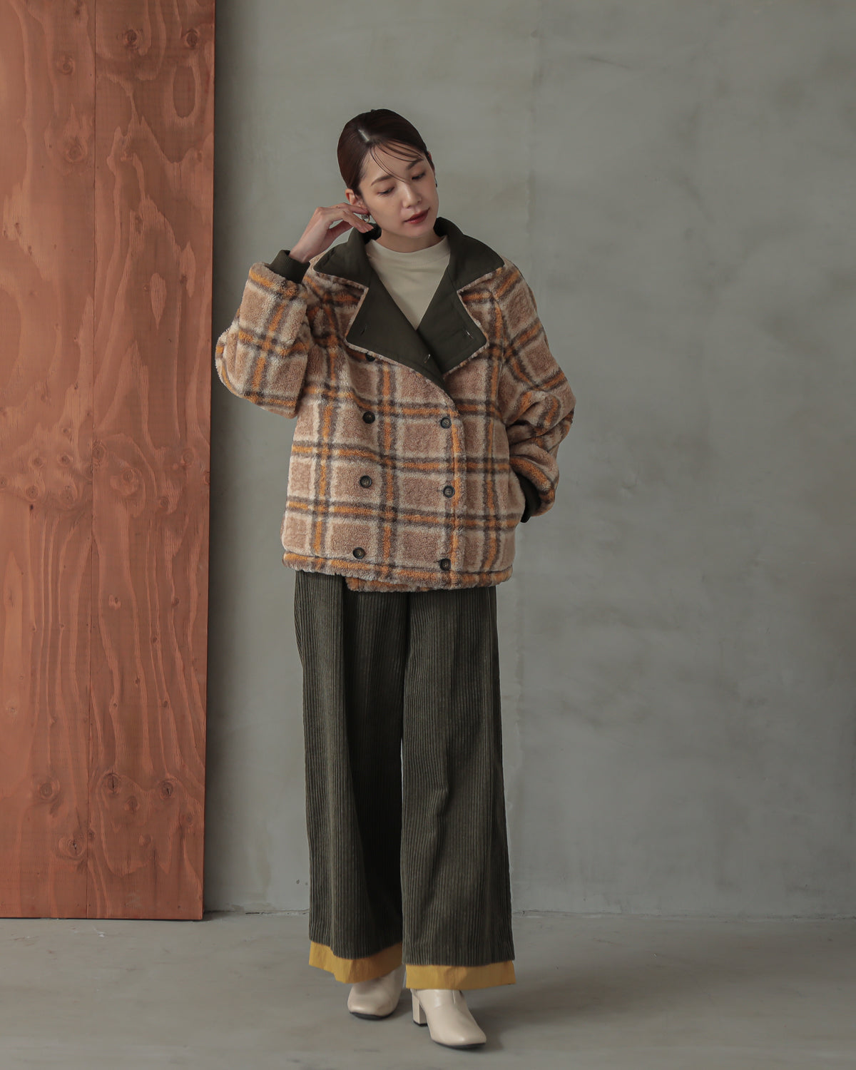 reversible padded jacket