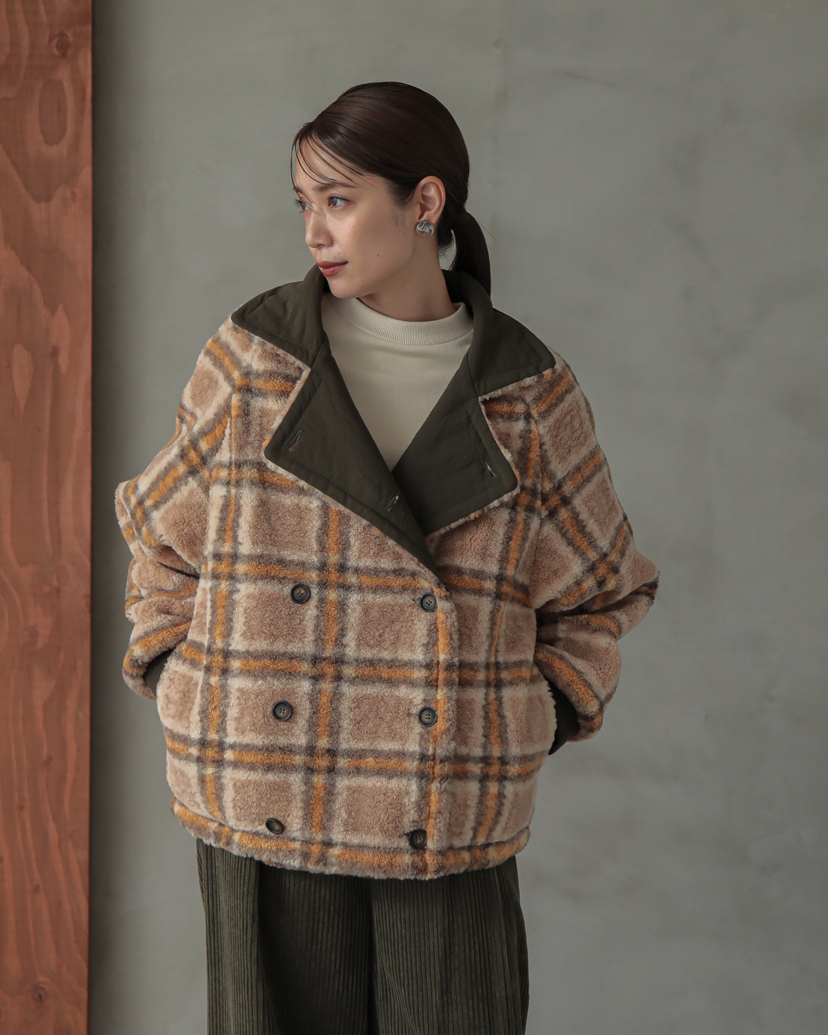 reversible padded jacket