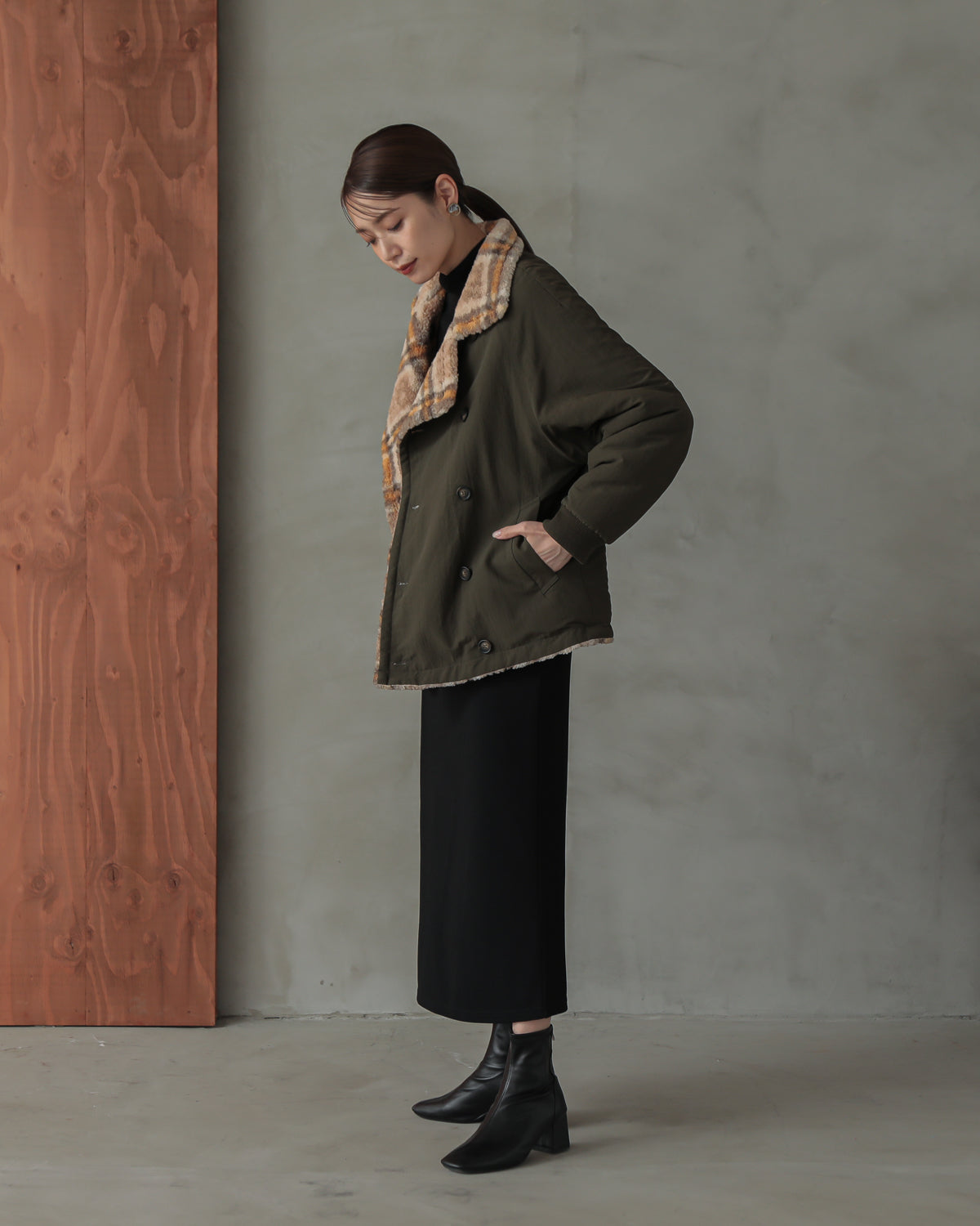 reversible padded jacket