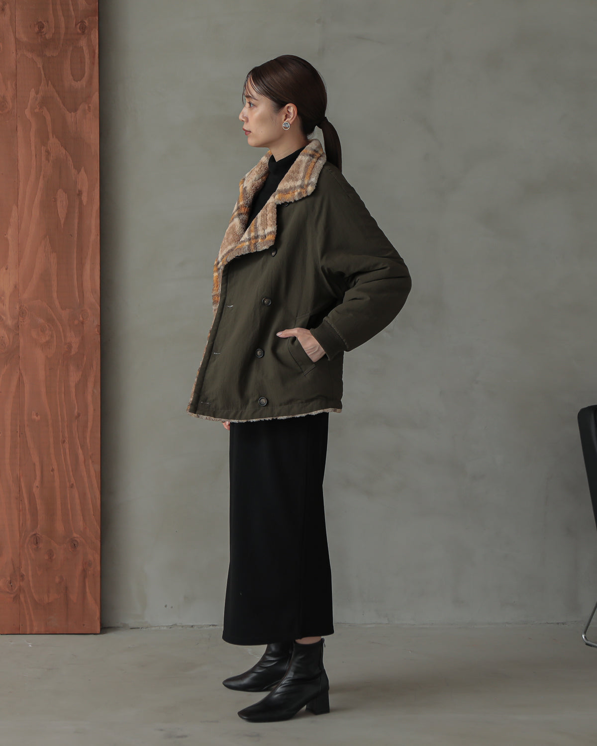 reversible padded jacket