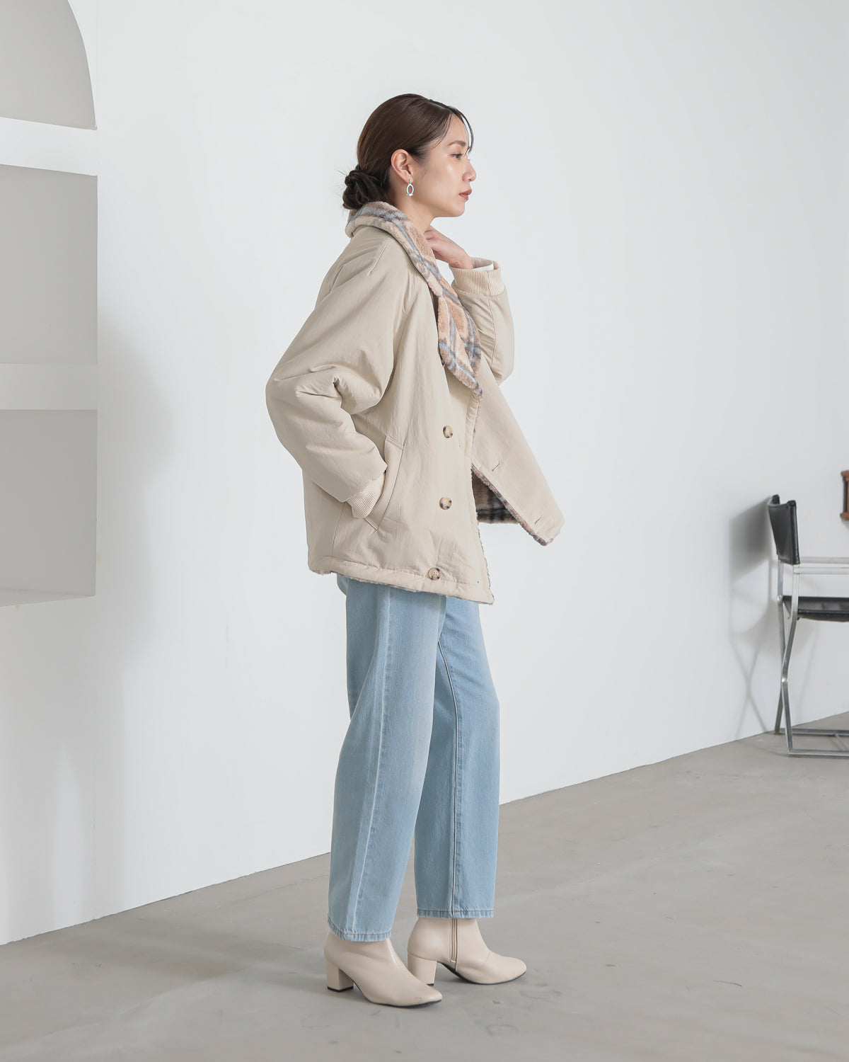 reversible padded jacket