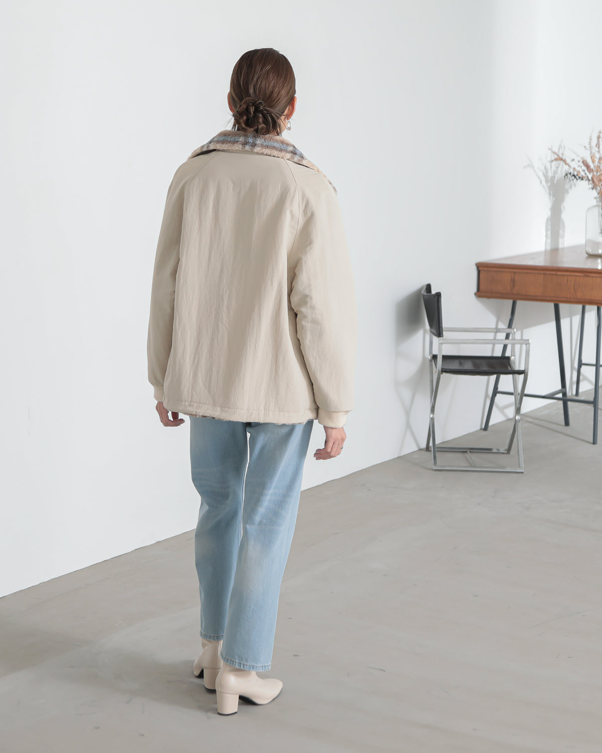 reversible padded jacket