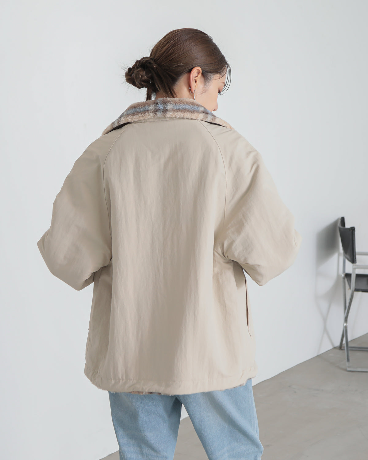 reversible padded jacket