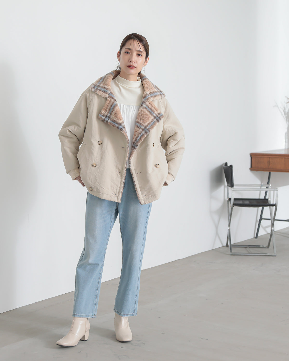 reversible padded jacket