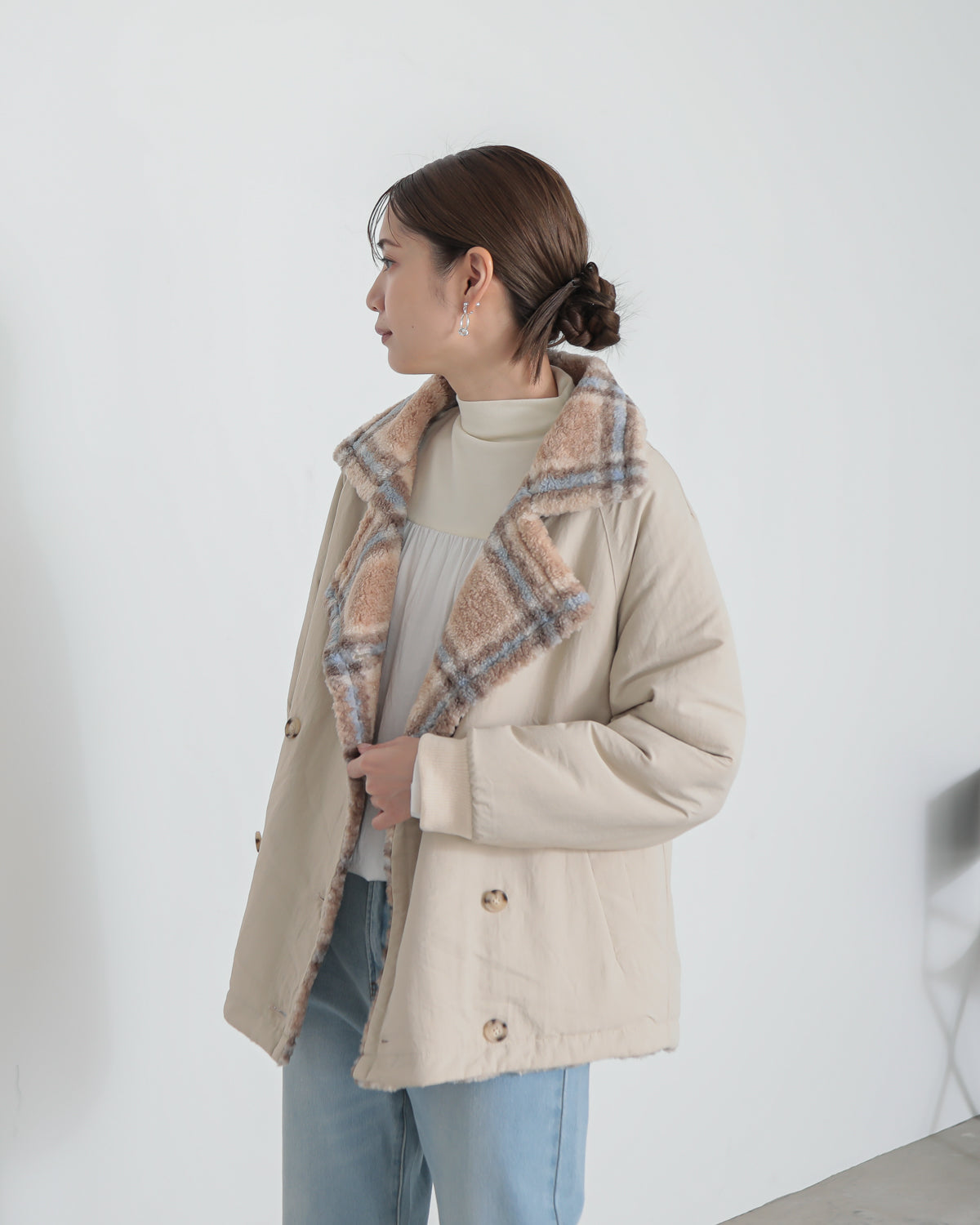 reversible padded jacket