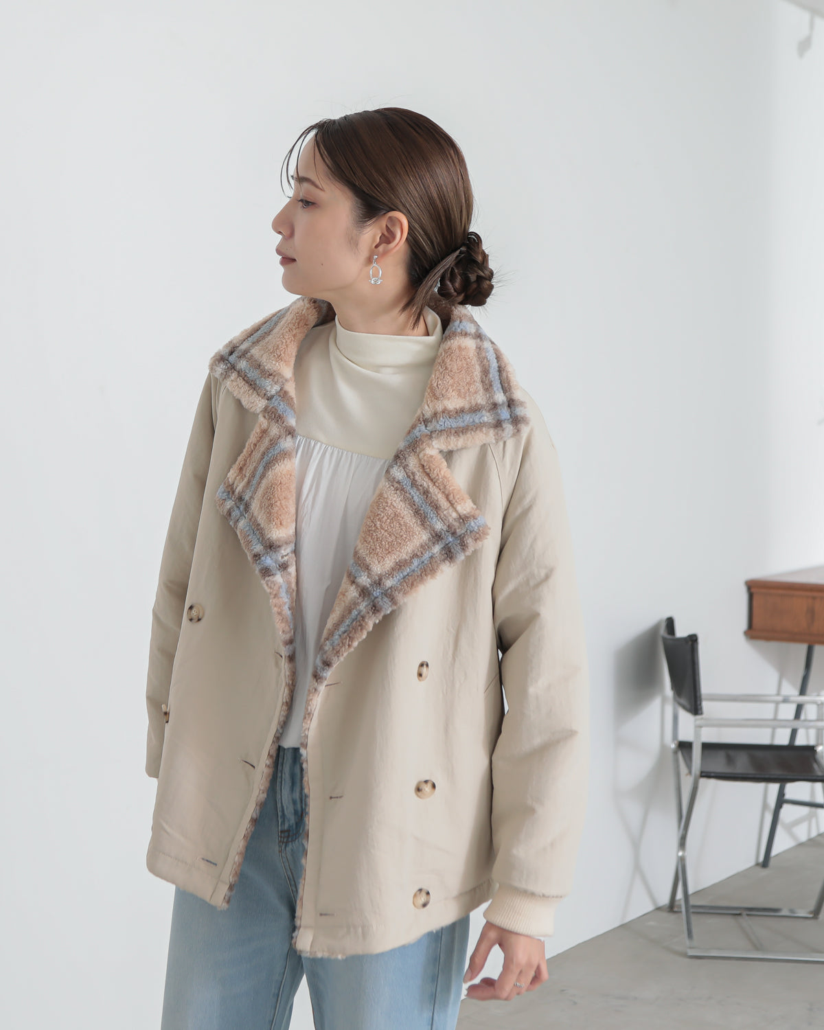 reversible padded jacket