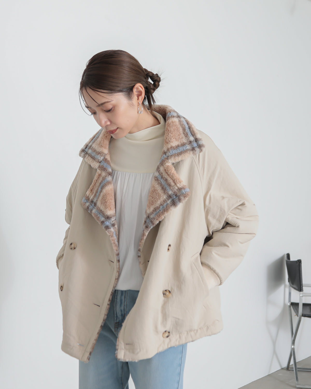 reversible padded jacket