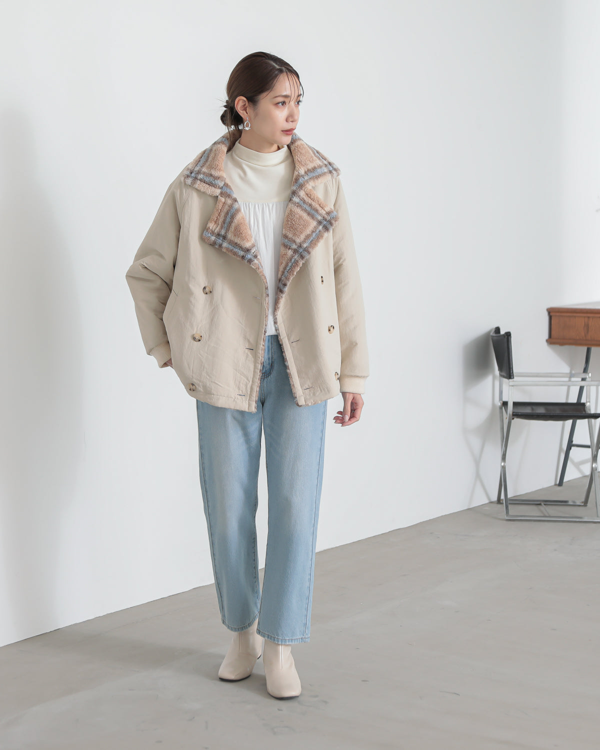 reversible padded jacket