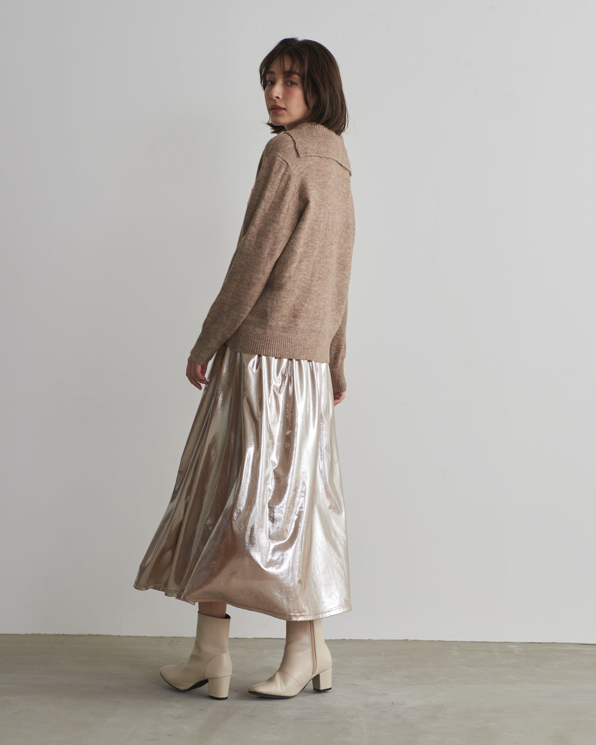 MIA jacquard logo pullover