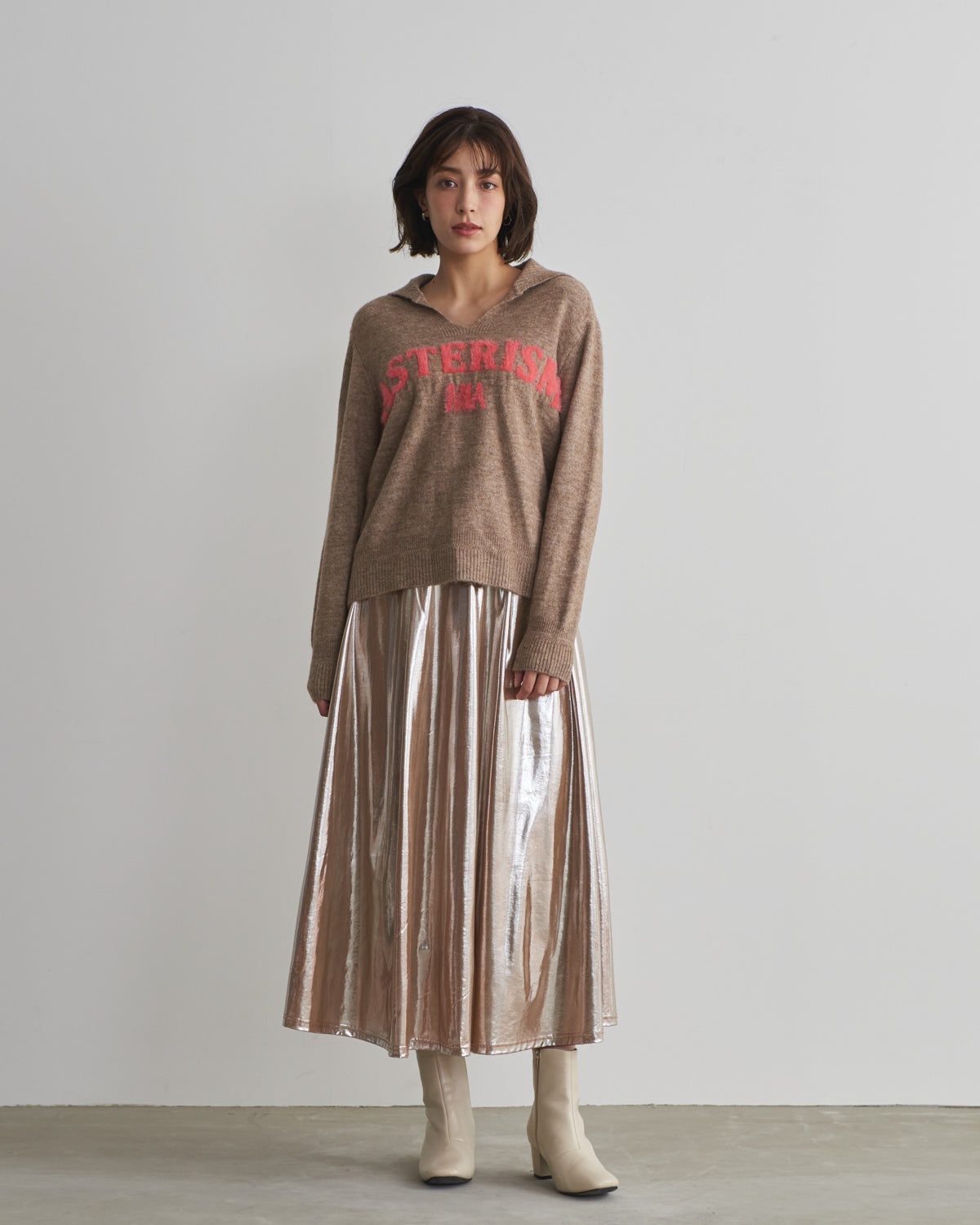 MIA jacquard logo pullover