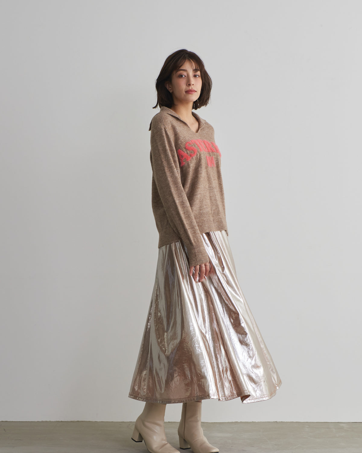 MIA jacquard logo pullover