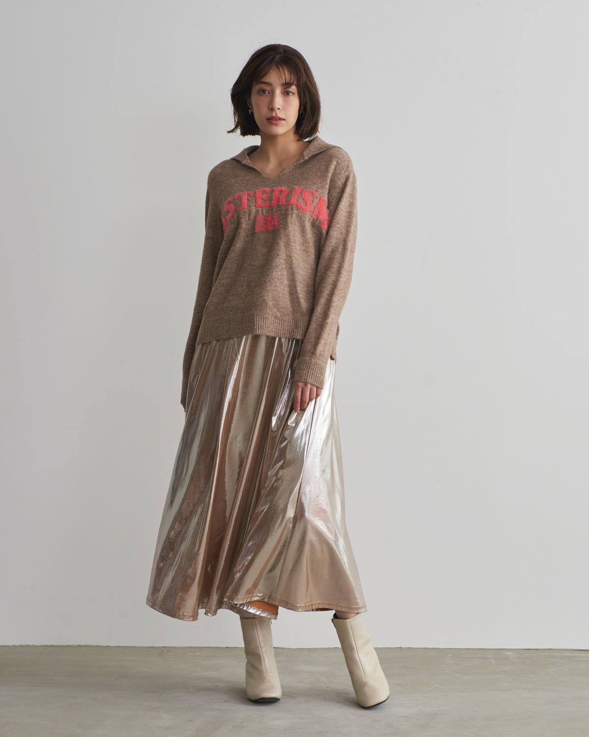 MIA jacquard logo pullover