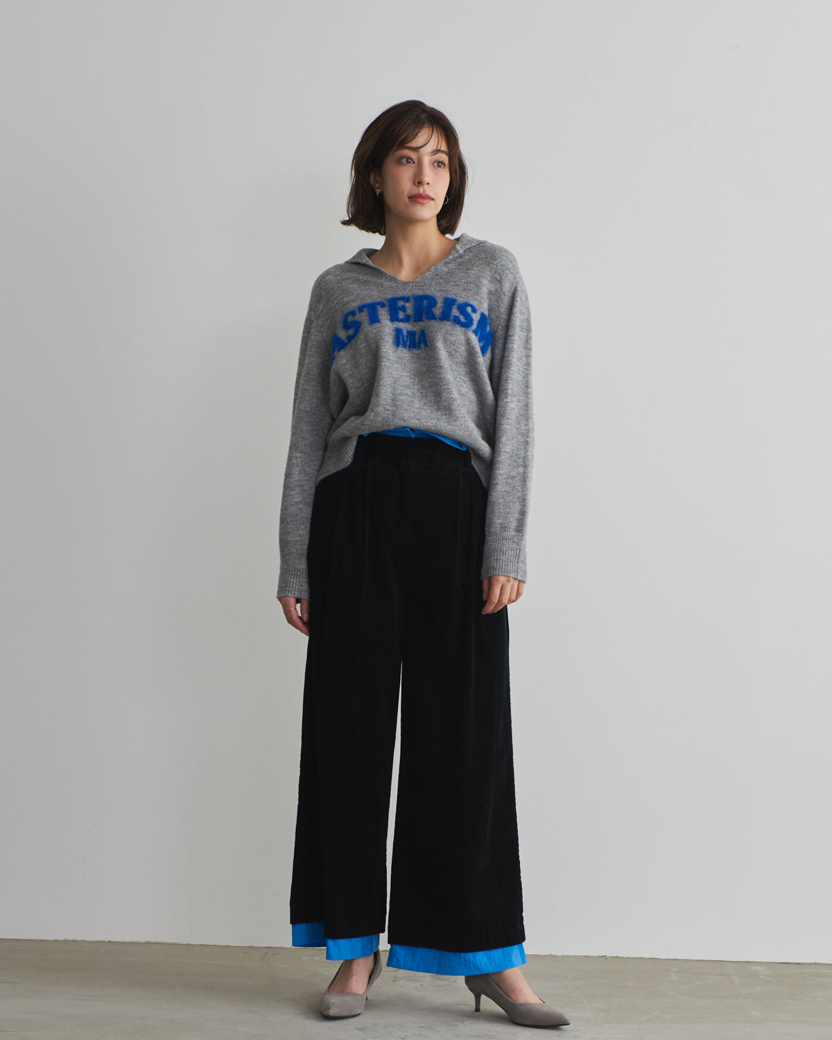 MIA jacquard logo pullover