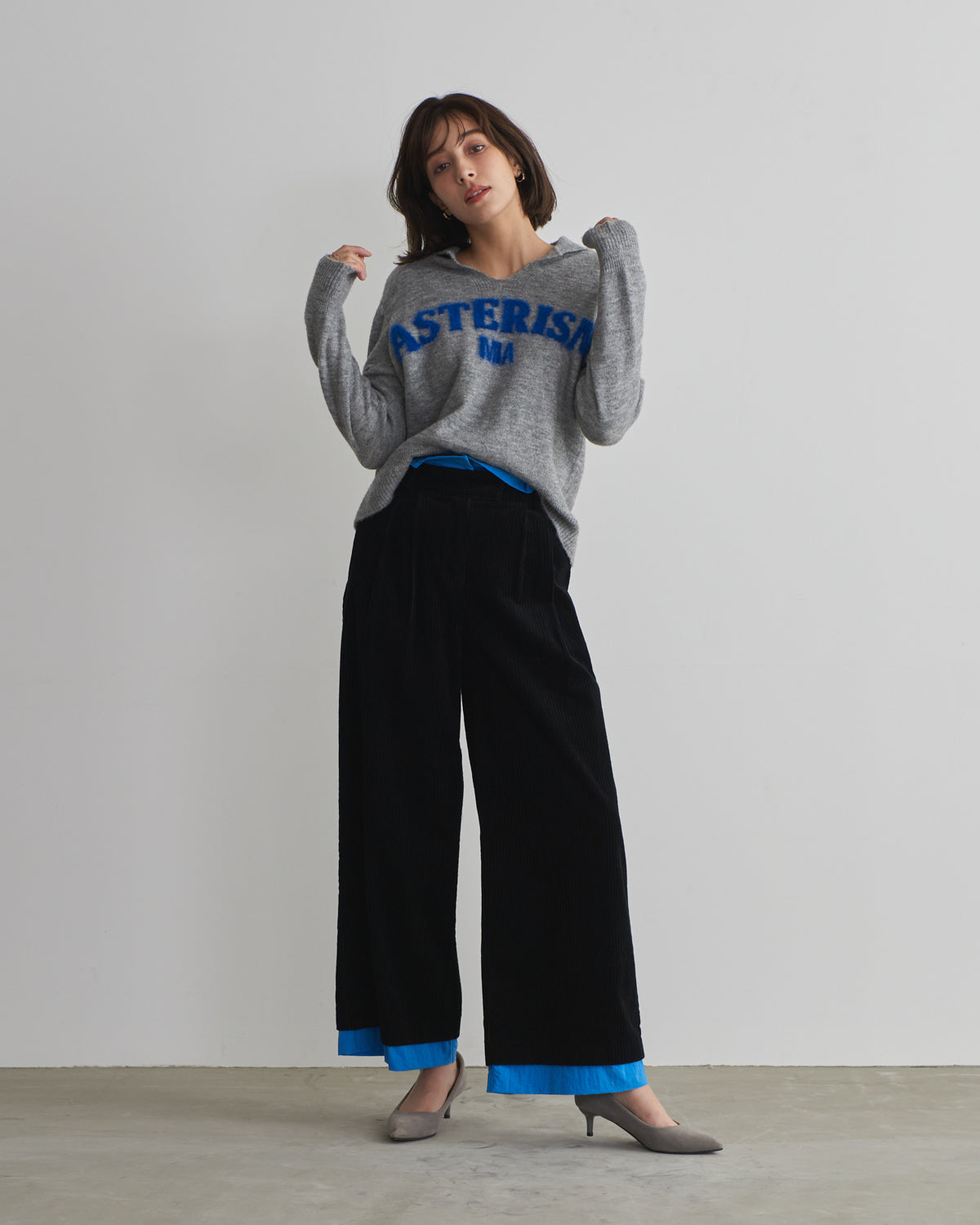 MIA jacquard logo pullover