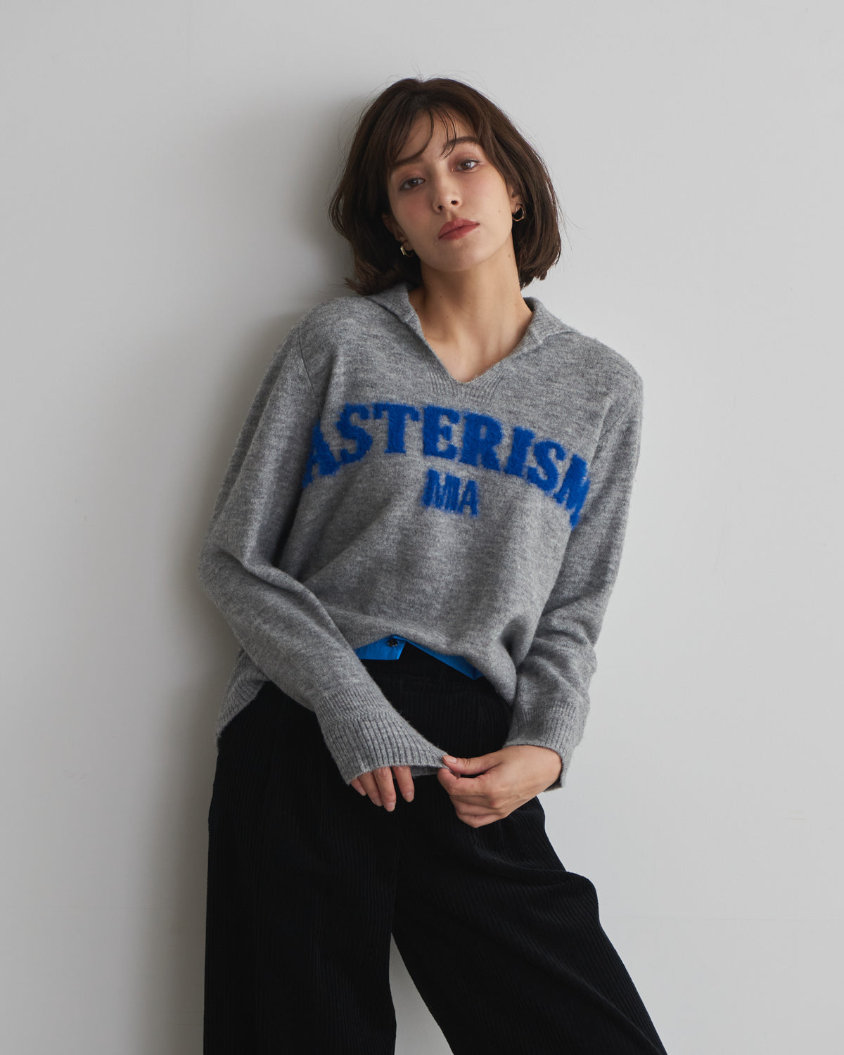 MIA jacquard logo pullover