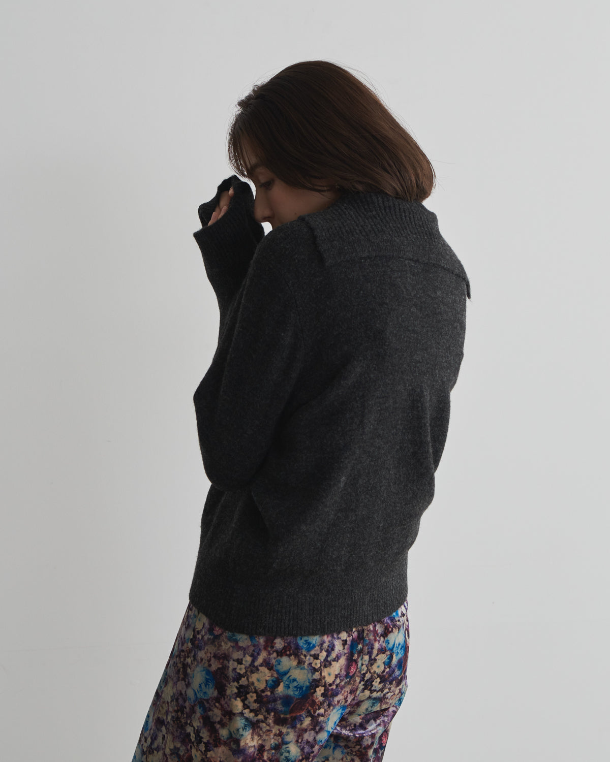 MIA jacquard logo pullover