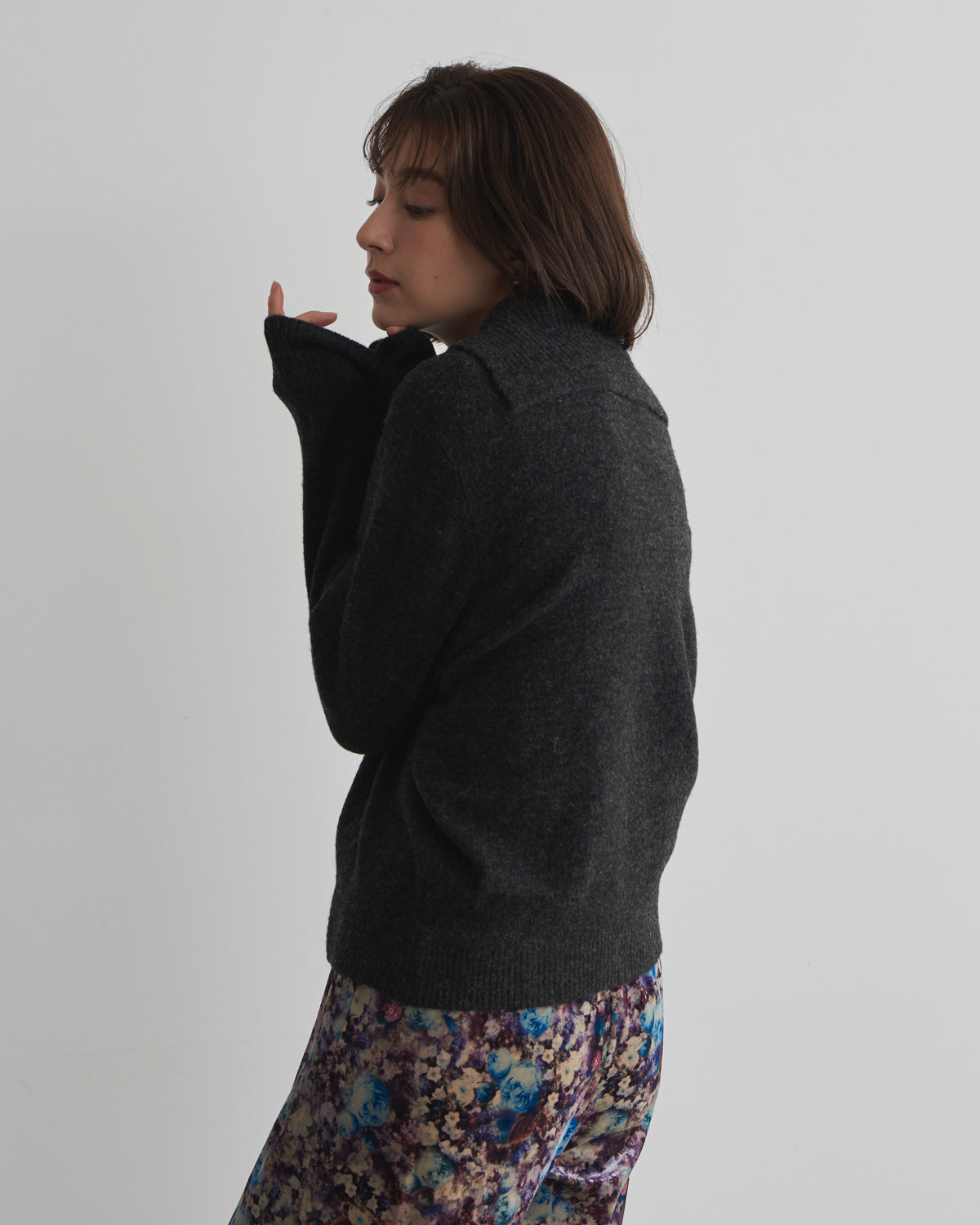 MIA jacquard logo pullover