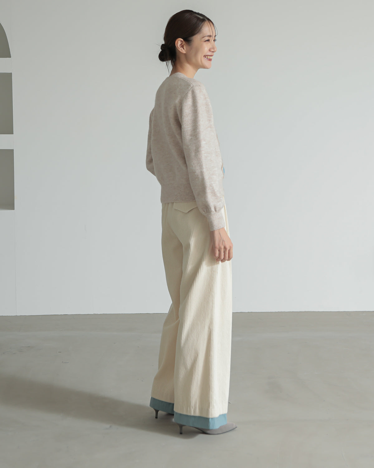 argyle jacquard pullover