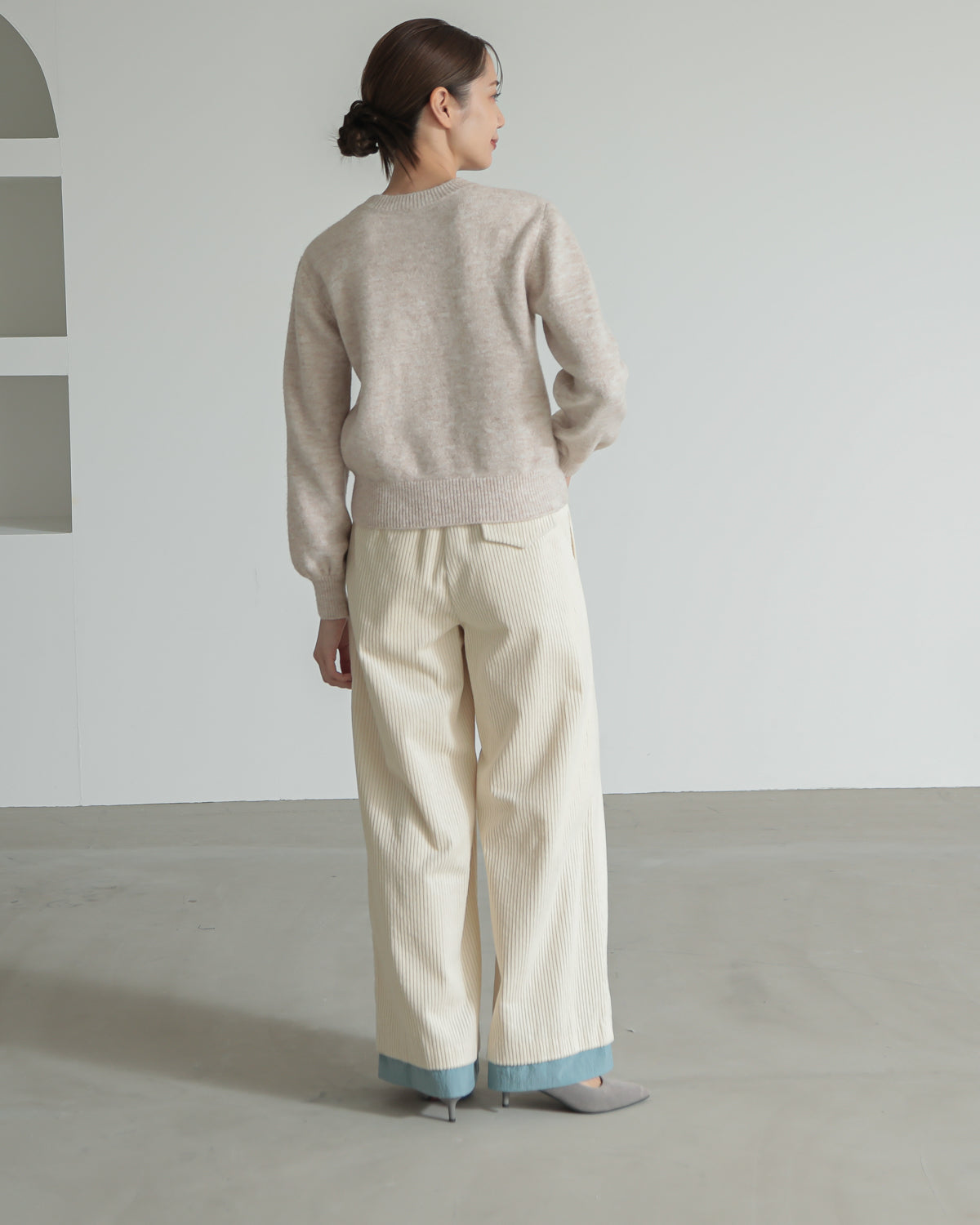argyle jacquard pullover