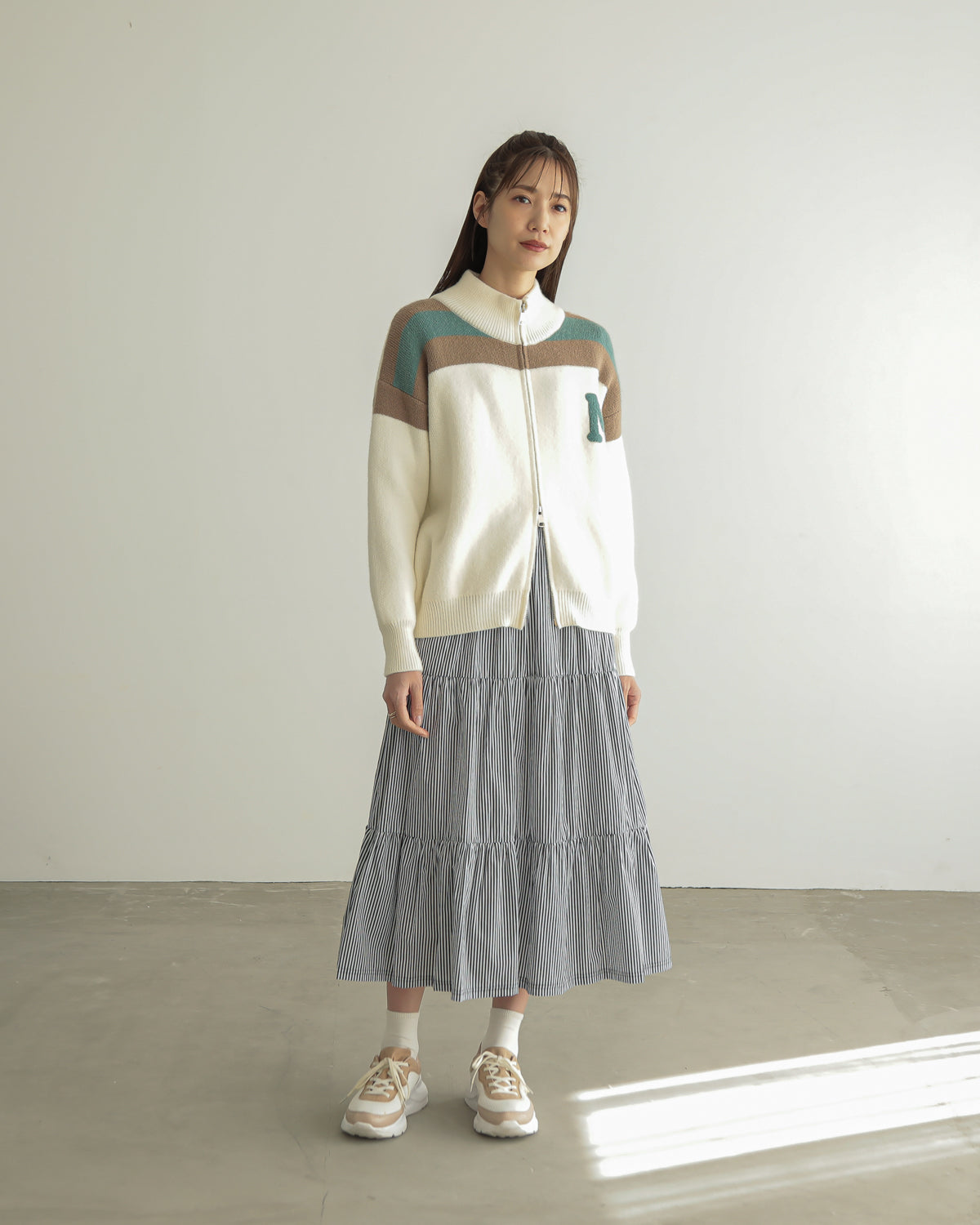M patchwork cardigan