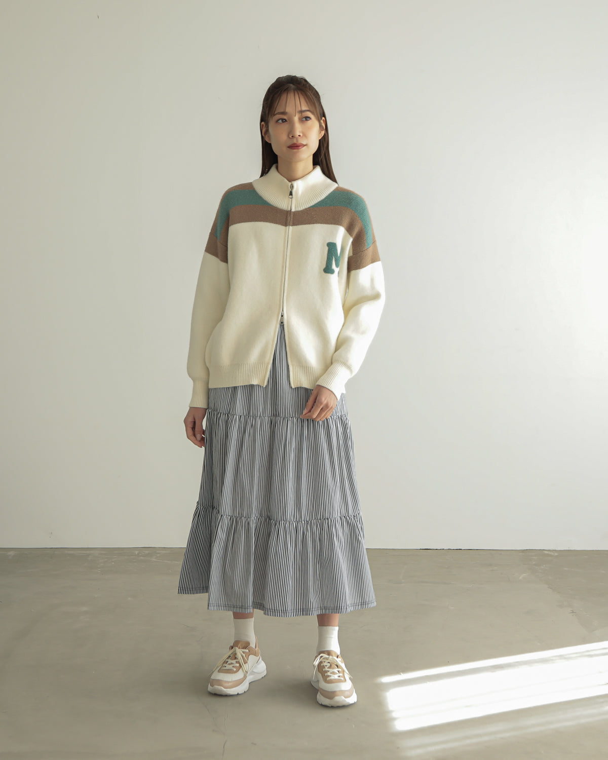 M patchwork cardigan