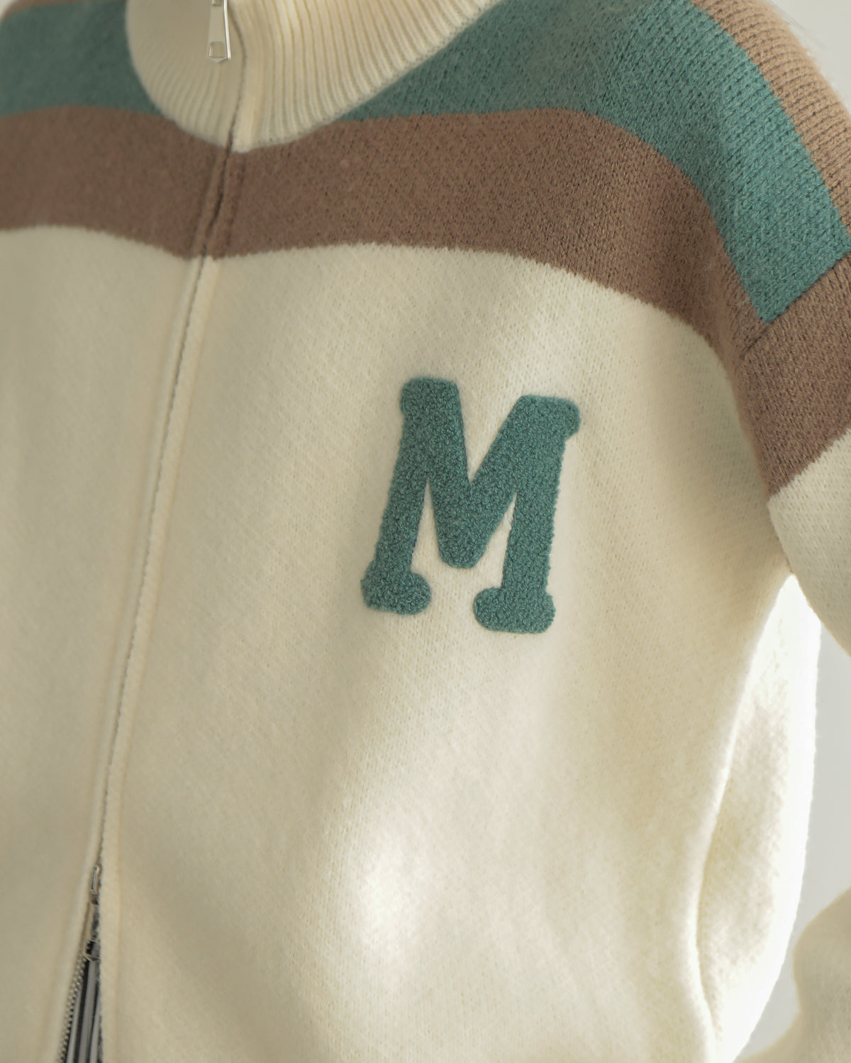M patchwork cardigan