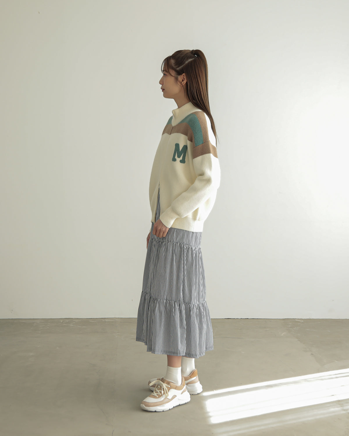 M patchwork cardigan