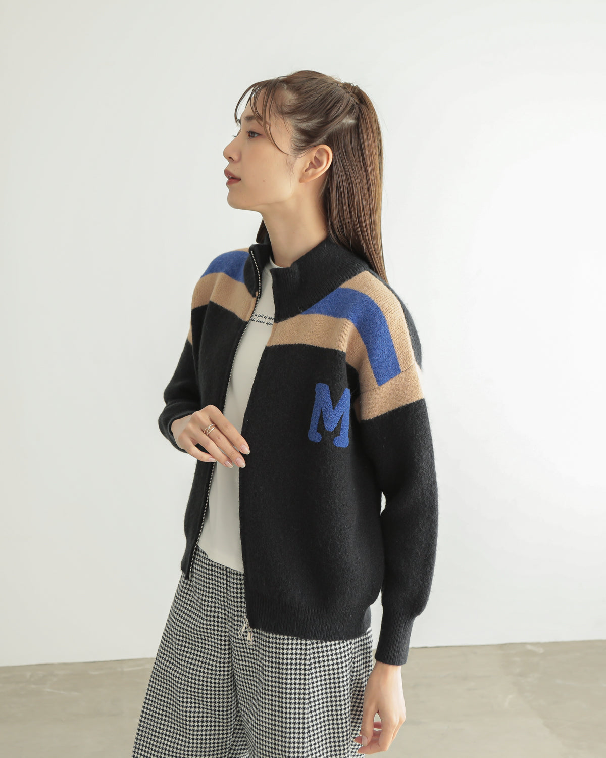 M patchwork cardigan