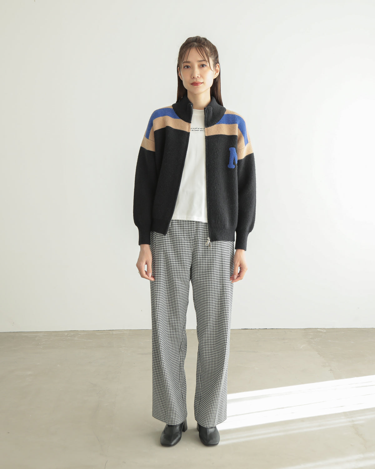 M patchwork cardigan