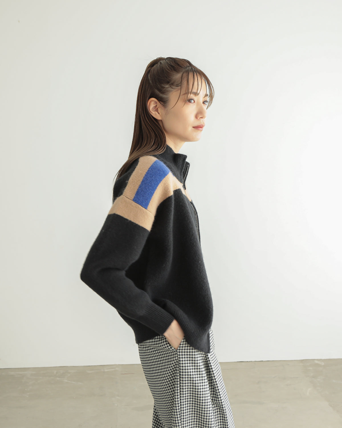 M patchwork cardigan